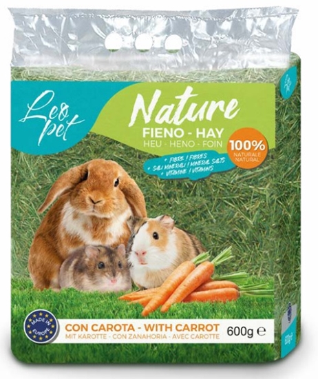 Picture of LeoPet Nature Carrot Flavored Hay: Nutritious and Tasty 600g